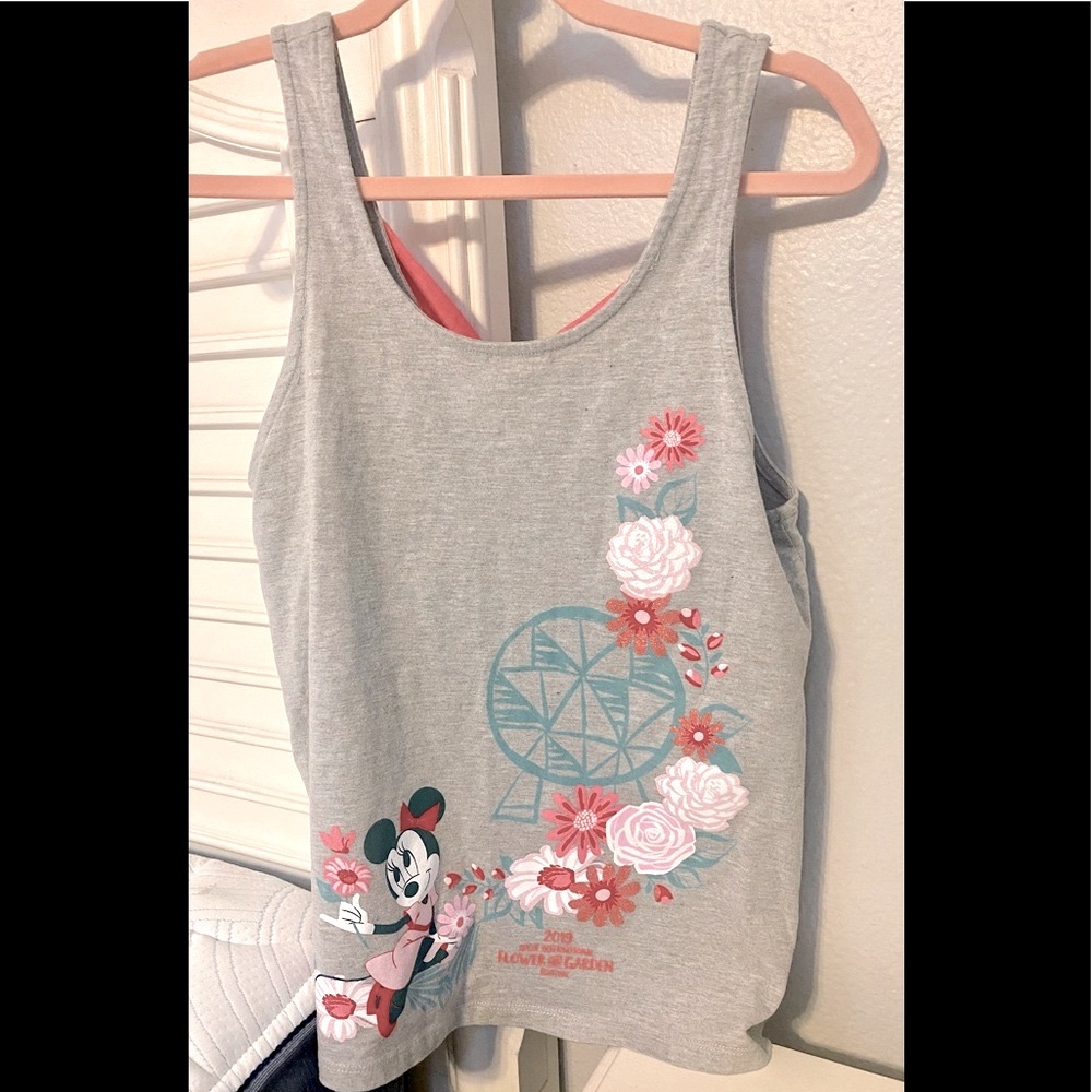 Disney Parks RARE Minnie Tank from Epcot Flower & Garden Festival 2019 Y…